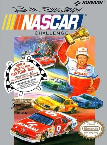 Bill Elliott's NASCAR Challenge For Nintendo NES Vintage Racing 1E