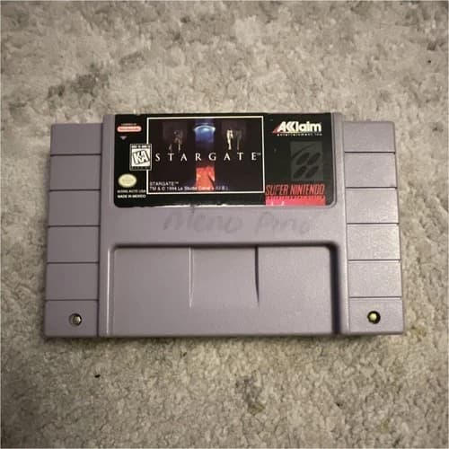 Acclaim Stargate Super Nintendo SNES 1994 Action Adventure NTSC-U/C