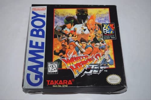 World Heroes 2 Jet Nintendo Game Boy Video Game Complete in Box