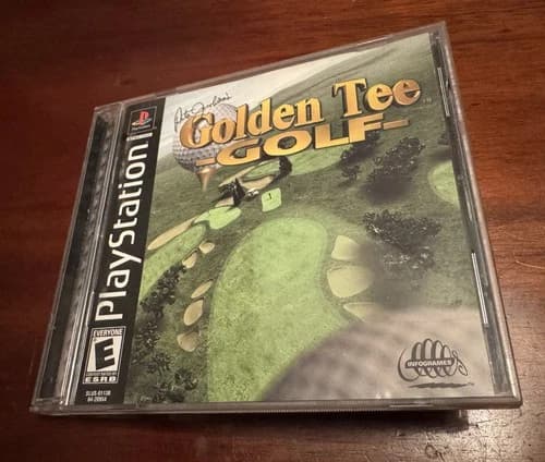Peter Jacobsen's Golden Tee Golf Sony PlayStation 1 2000 Complete And Tested PS1