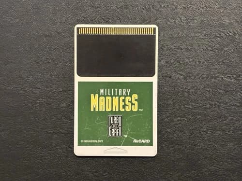 Military Madness TurboGrafx-16 HuCard Only Authentic Cartridge Tested & Works!