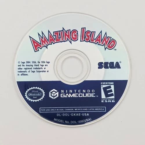 SEGA Amazing Island Nintendo GameCube Disc Only 2004 NTSC-U/C