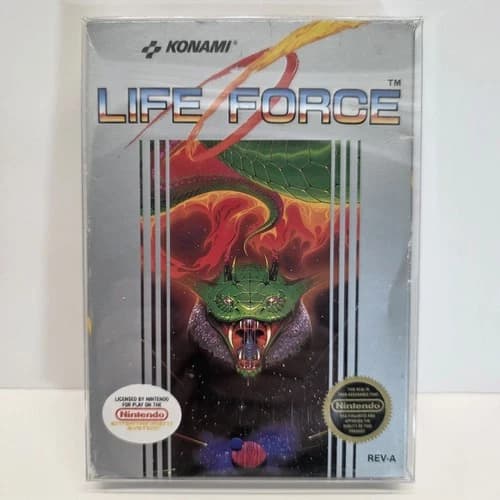 Life Force (Nintendo NES) Tested CIB Complete Retro Space Shooter Video Game