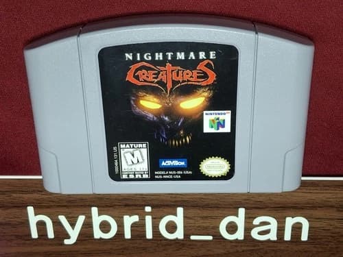 Nightmare Creatures (N64) Nintendo 64 Authentic Game Cart Cartridge USA NTSC