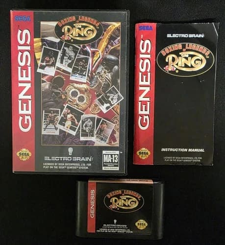 Boxing Legends of the Ring (Sega Genesis) Cib Complete - Tested