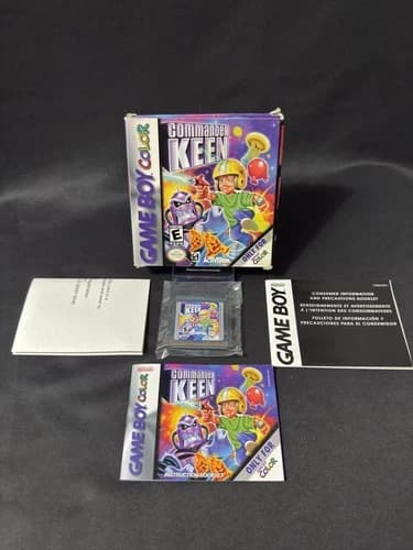 Commander Keen (Nintendo Game Boy Color GBC, 2001) COMPLETE CIB Authentic Tested