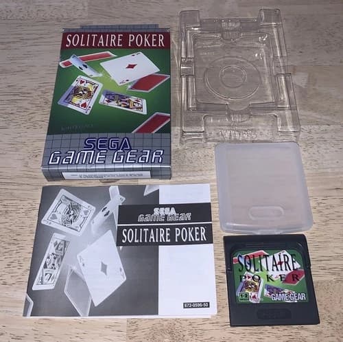 Solitaire Poker Boxed And Complete Sega Game Gear Game