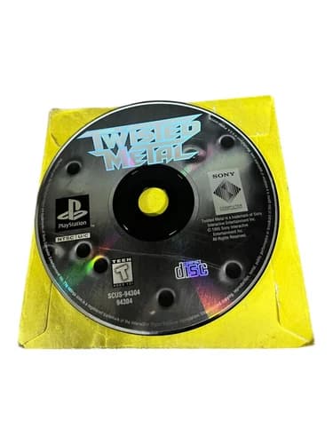 Sony PlayStation 1 PS1 Disc Only TESTED Twisted Metal 1995 BL