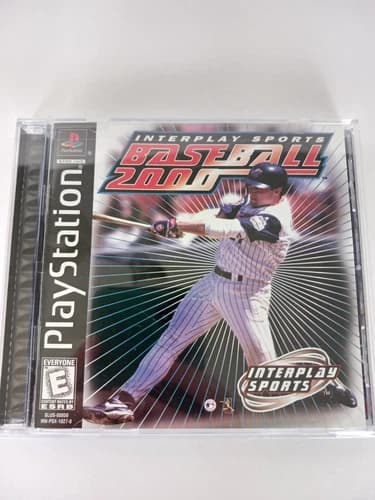 Interplay Sports Baseball 2000 (Playstation 1, PS1, Black Label) Complete, Works