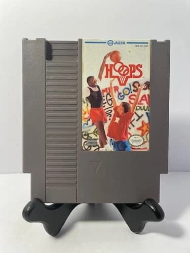 Hoops (Nintendo NES) Cleaned Tested