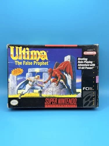 Ultima: The False Prophet (SNES, 1994) – Complete in Box (CIB) | Free Shipping
