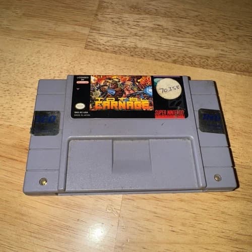 Total Carnage (Super Nintendo Entertainment System, 1993) SNES Cart Only