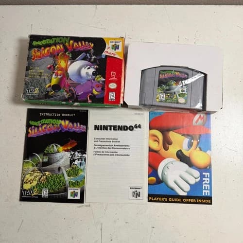 Space Station Silicon Valley (Nintendo 64) COMPLETE CIB Game Cartridge