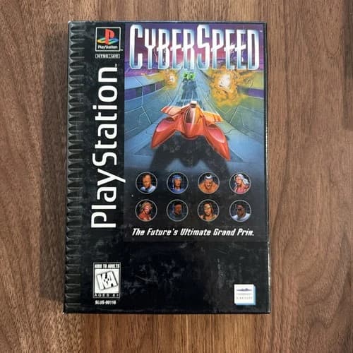 Cyberspeed Long Box PS1 Sony PlayStation 1, 1995 CIB w Manual – Tested