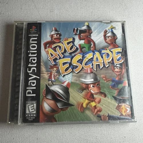 Ape Escape Sony PlayStation 1 PS1 Black Label Complete CIB w/Manual - Tested