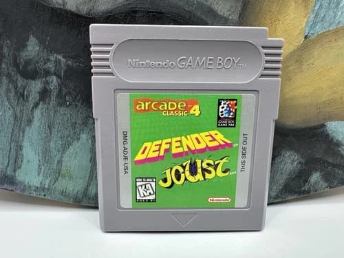 Nintendo Gameboy Arcade classic 4 Defender Joust game tested