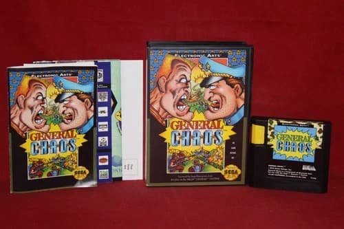 General Chaos (Sega Genesis, 1993) Authentic Game Cartridge, CIB Complete