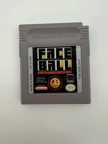 Faceball 2000 - Authentic Original Nintendo GameBoy Game - Tested