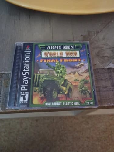 Army Men World War Final Front (PS1, 2001) Tested Complete CIB With Reg Card