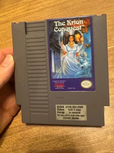 The Krion Conquest (Nintendo NES) RARE authentic video game cart only L@@K