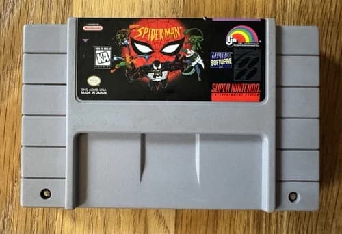 Spider-Man (Super Nintendo Entertainment System, 1995) SNES. Authentic. Tested