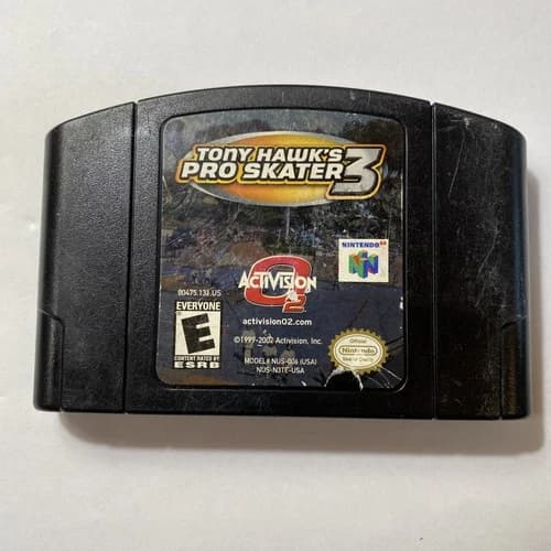 Tony Hawk's Pro Skater 3 Nintendo 64 (N64) Authentic. Tested & Working