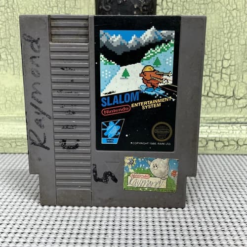 Slalom (Nintendo Entertainment System, 1986) Authentic Tested Working Fast Ship