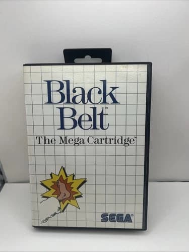 Black Belt Sega Master System 1986 Video Game SMS