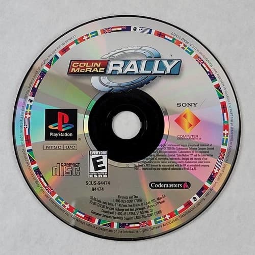 Colin McRae Rally - Loose Sony PS1 Playstation 1 Disc