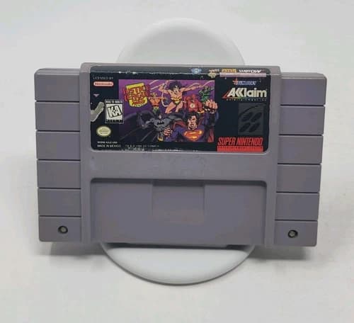 Justice League:Task Force - SNES - Cartirdge Only - Authentic - Tested - Works