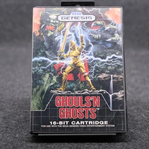 Ghouls 'n Ghosts (Sega Genesis, 1989) Authentic CIB Complete In Box