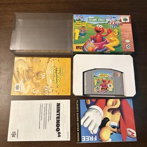 Elmo's Number Journey (Nintendo 64 N64) Complete - Tested - Authentic
