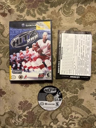 NHL Hitz Pro Nintendo GameCube, 2003 With Registration Card Tested Works Great !
