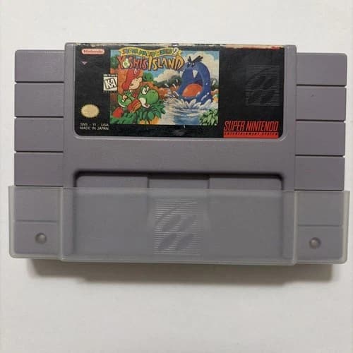 Super Mario World 2 Yoshi’s Island SNES Authentic Tested Working 1995