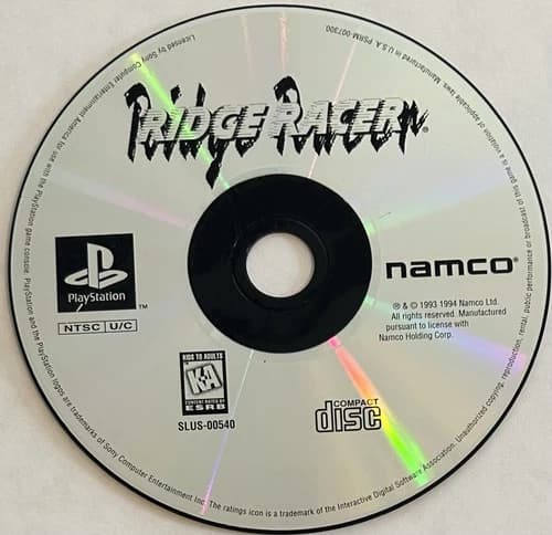 Ridge Racer (Sony PlayStation 1, PS1) DISC ONLY | NO TRACKING | M2564