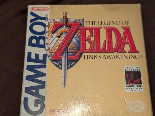 Zelda Link’s Awakening Game Boy CIB Complete Box Manual Authentic