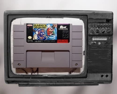 Mario's Time Machine (Super Nintendo SNES, 1993) Tested Working