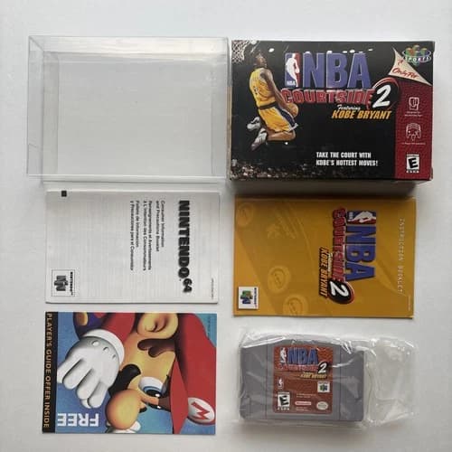 NBA Courtside 2 Featuring Kobe Bryant (Nintendo 64 N64) Complete In Box CIB