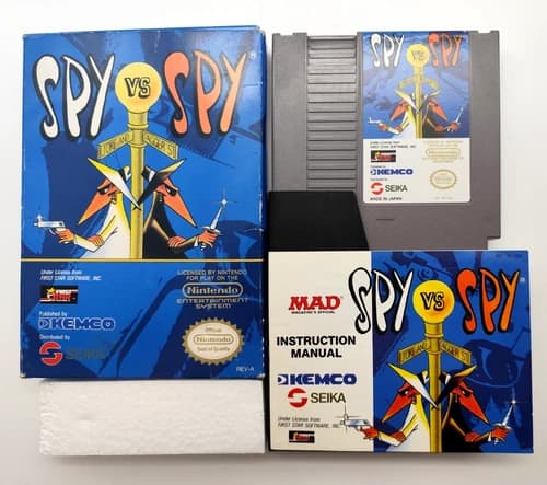Spy vs. Spy (Nintendo NES, 1988) COMPLETE CIB Authentic Tested & Cleaned!
