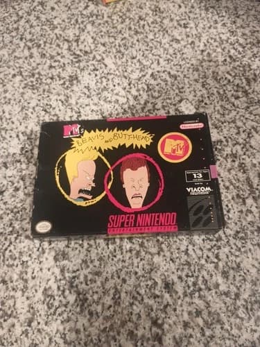 Beavis and Butt-head Super Nintendo SNES CIB w/ box