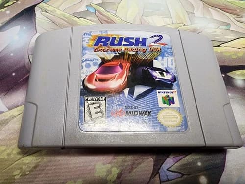 Rush 2 Extreme Racing USA Nintendo 64 N64 Authentic Cartridge