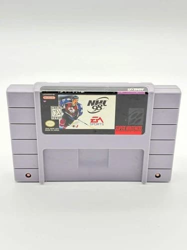 NHL 98 Super Nintendo SNES Game Cartridge Free Shipping
