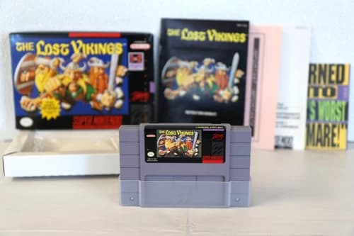 The Lost Vikings (Super Nintendo Entertainment System, 1993) CIB 🌟 EXC+