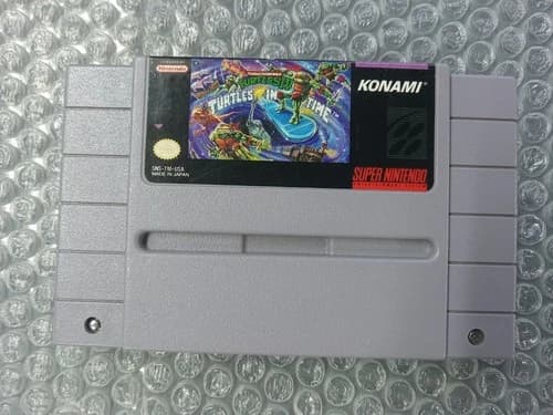 Teenage Mutant Ninja Turtles IV: Turtles in Time (Super Nintendo 1992) SNES Cart