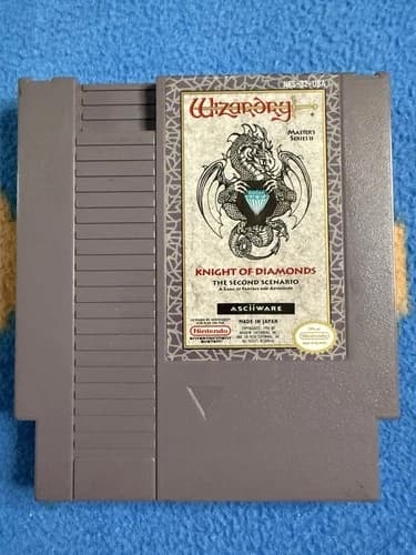 Wizardry Knight of Diamonds 2nd Scenario Cartridge Tested Authentic