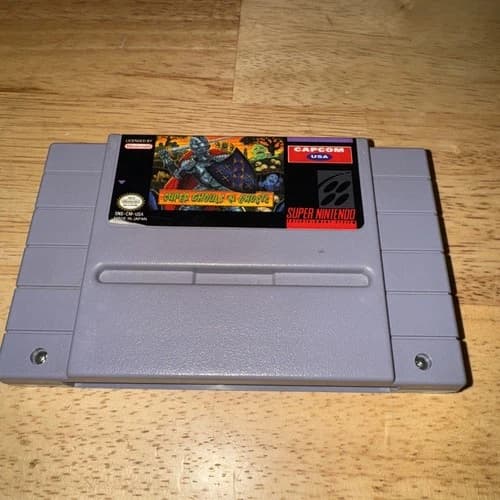 Super Ghouls 'n Ghosts (Super Nintendo SNES, 1991) Authentic