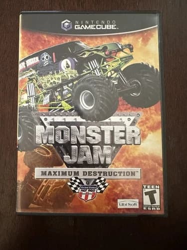 Monster Jam Maximum Destruction-For The Nintendo Game Cube 2002 Complete CIB