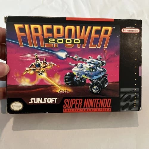 Firepower 2000 Super Nintendo SNES CIB+++ Reg Card
