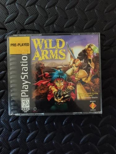 Wild Arms (Sony PlayStation 1, 1997) PS1 Black Label CIB Excellent