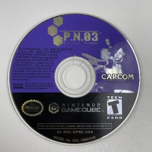 🔥P.N.03 (Nintendo GameCube, 2003) Disc Only TESTED & WORKING!🔥